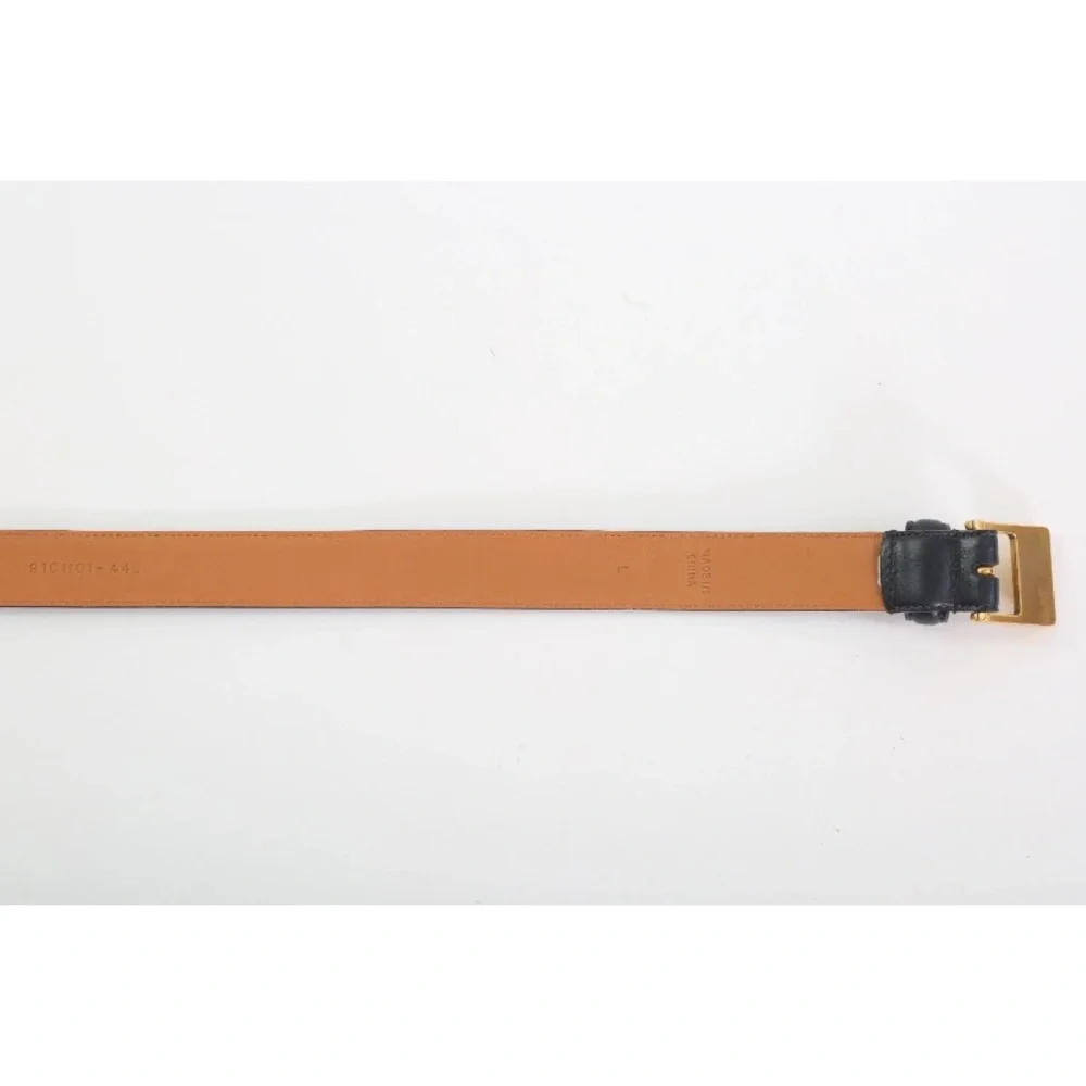 Lauren Ralph Lauren navy blue Italian leather belt Sz. L